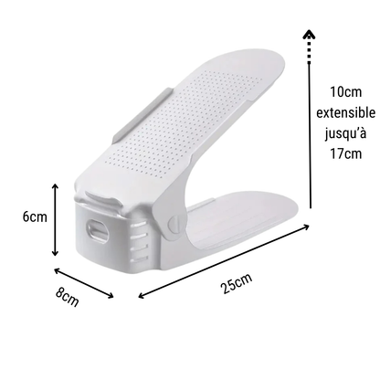 4 range-chaussures à hauteur réglable