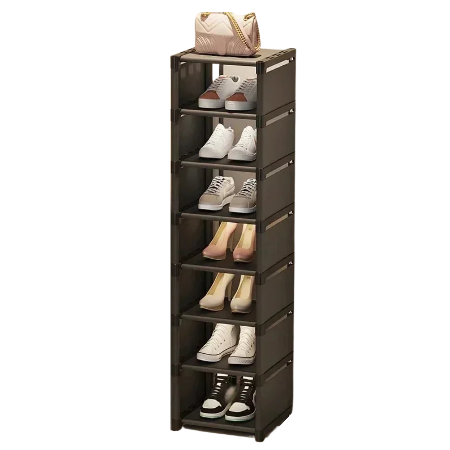 Etagère à chaussures verticale à 8 niveaux